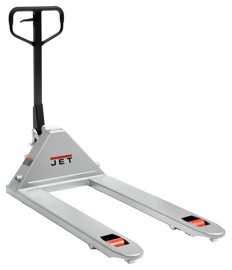 Гидравлическая тележка JET 141800 JTX-2748A, грузоподъемность 8000 фунтов, размеры 27 x 48 дюймов
