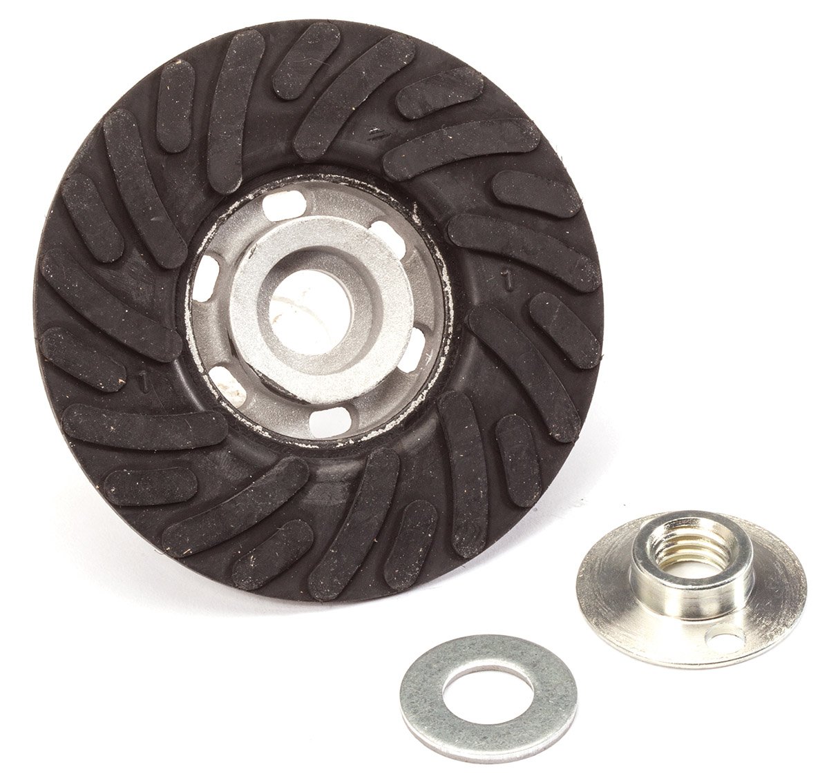 United Abrasives SAIT 95021 Спиракул Опорные подкладки для смоляных волоконных дисков (Диаметр 9", Посадочное отверстие 5/8-11", Тип Средний, Макс. скорость 6500 об/мин)