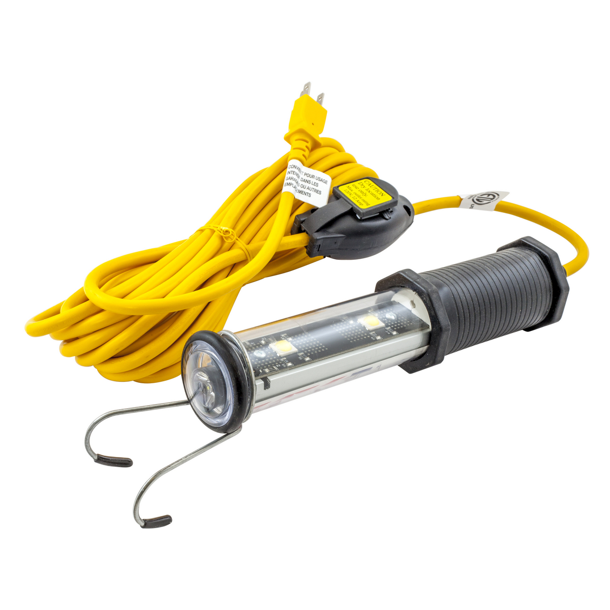 Светодиодный рабочий светильник Hubbell Wiring HBLWL25LEDT на 25 футов с кабелем 16/3 и розеткой-тройником
