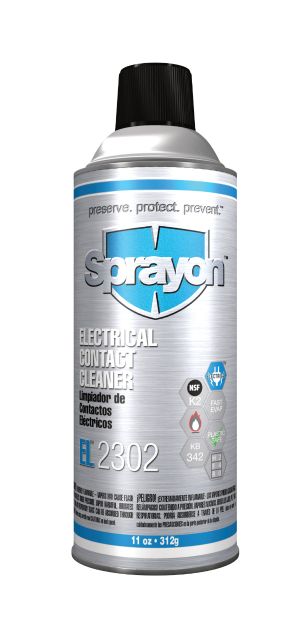 Sprayon S23020500 EL2302 Воспламеняющийся очиститель электронных контактов, 5 гал.