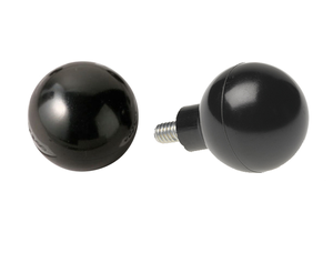 Ball Thermoset Phenolic Female Insert Black Davies Molding 0025AN (Диаметр=1.25 Высота=1.5 Диаметр ступицы=0.53 Резьба=1/4-20 Длина/глубина резьбы=0.375)