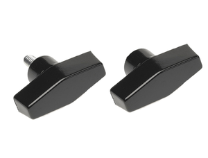 Ручка-шпилька Davies Molding 3090-N Bar/T из термореактивного фенола, черная (диаметр=2, высота=1.125, диаметр ступицы=0.75, резьба=3/8-16, глубина/длина резьбы=1.00)