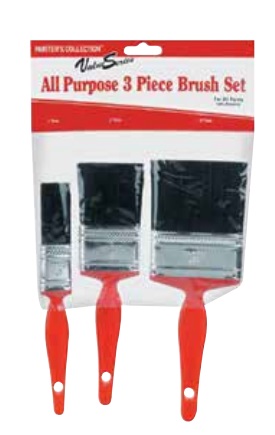 Bestt Liebco 990317030 Набор щеток Value Series из полиэстера, 3 шт. (1 дюйм, 2 дюйма, 3 дюйма) Rubberset (12)