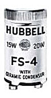 Глоу-стартер Hubbell Wiring FS5 для люминесцентных ламп 4-6-8 Вт