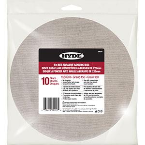 Диски шлифовальные Hyde Tools 09920, 9 дюймов, сетка абразивная, зернистость 150, упаковка 10 шт.