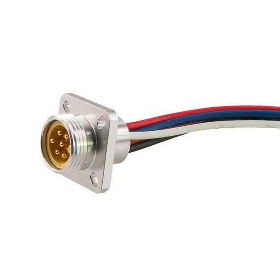 Розетка Remke 106APF0010M Mini-Link с разъемом, фланцевое крепление, 6A, 1 полюс, 1 фут