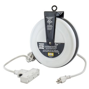 Кабельный барабан Hubbell Wiring HBLC30163TT 30 футов 16/3 с тройной розеткой