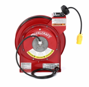 Катушка для кабеля Reelcraft L 4050 163 3, с одной розеткой QS123, 50 футов, провод 16 AWG/3 жилы, 13L 4050 163 3 – 16/3, 50 футов, катушка с одной розеткой для силового кабеля
