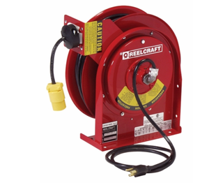 Reelcraft L 4545 123 3A Кабельная катушка с одной розеткой QS12 45ft 12 AWG/3 Cond 20 AL 4545 123 3A – 12/3 45 футов кабельная катушка с одной розеткой