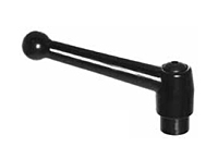 Te-Co 70591 Шаровая рукоятка с резьбой из цинка, сталь, дюймовая, черный цвет, черное порошковое покрытие, 1 монтажное отверстие
