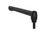 Рукоятка Te-Co 70838 Classic Stud Style, стальная, дюймовая, резьба 1/2-13, длина G 1.570", общая высота 4.130", черный цвет, черное покрытие, материал нейлон 6, армированный 30% стекловолокна, 1 монтажное отверстие