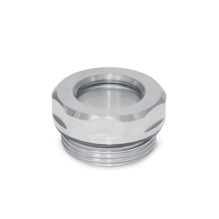 JWWINCO 743.5-32-G11/4-B GN743.5-32-G11/4-B Маслозаливное стекло из нержавеющей стали с ESG стеклом без отражателя