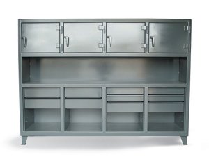 StrongHold 86-200-10DB-4D Верстак с верхними отсеками 86x20x36