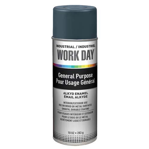 Краска эмалевая Krylon A04405007 A04405000 Industrial Work Day Enamel, серая, 283 г (10 oz) - 12