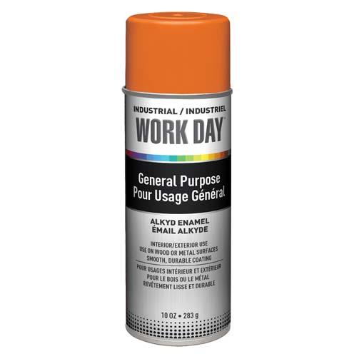 Krylon A04413007 A04413000 Industrial Work Day Enamel Paint Orange, 10 oz -12