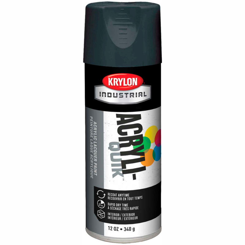 Krylon K01604A07 K01604 Промышленная 5-шариковая аэрозольная краска для внутренних и наружных работ Shadow Gray, 12 oz. -6