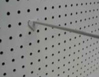 Стойка Fastube Peg Board 44 4 x 4 фута с перфорированной панелью (белая) с рамой и колесами (односторонняя) в сборе