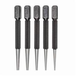Набор стальных добойников с квадратной головкой Starrett S800PC, длина 4"/100 мм, диаметр бойка 1/32"/0,8 мм, 1/16"/1,5 мм, 3/32"/2,5 мм, 1/8"/3 мм, 5/32"/4 мм
