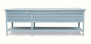 StrongHold T11232-12DB промышленный верстак с 12 ящиками 112x32x38 дюймов, 1 полка
