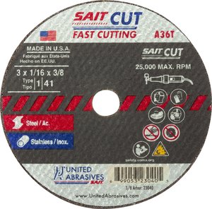 Диск отрезной UAB 23040 TM 3 x 1/16 x 3/8 A36T