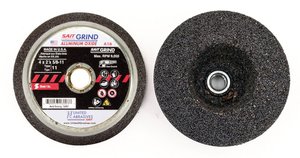 United Abrasives SAIT 26000 A16 Чашки шлифовальные общего назначения плоские (Ширина 2" Диаметр 4" Посадочный диаметр 3" Резьба 5/8"-11 Степень A16 Тип 11 Макс. частота вращения 9050 об/мин)