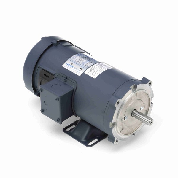 Leeson 108021.00 1 HP SCR Двигатель, 2500 об/мин, 180 В, Фланец 56C, TEFC