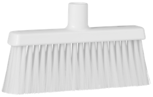 Метла Vikan 31045 для вестибюля, мягкая/жесткая, 10.25", ПП/ПЭТФ, белая