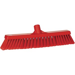 Метла Vikan 31784 для сухой уборки с мягко-разделенной щетиной 16,5" ПП/НЕЖЕРЖАВЕЙКА Красный