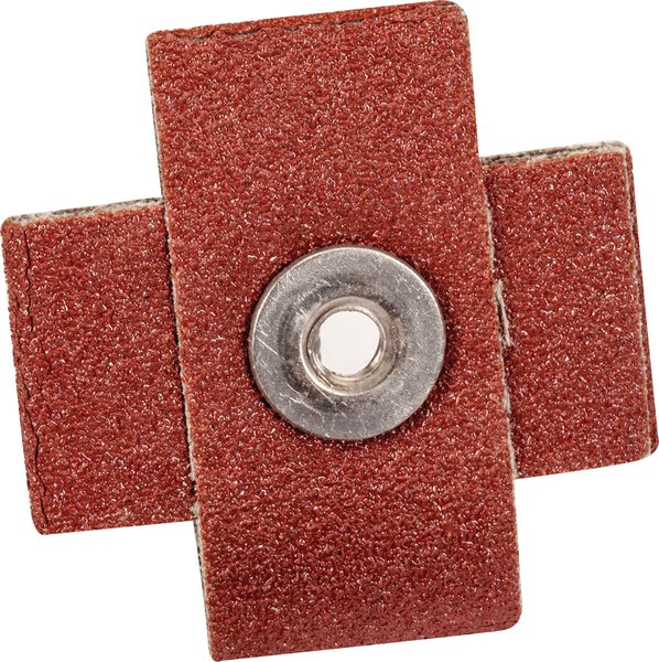 Абразивный крестовый диск United Abrasives SAIT 48058 из оксида алюминия (диаметр 3 дюйма, толщина 1 дюйм, зернистость 120, размер оправки 1/4-20 дюйма, макс. оборотов 14 000, рекомендуемый диапазон: 10 000–12 000)