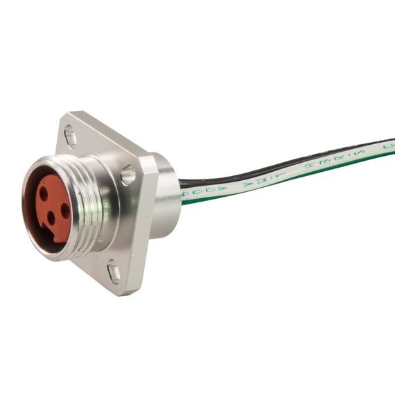 Remke 105QF0010MHT Mini-Link Розетка с фланцевым креплением, высокотемпературный силикон, женский тип, 5 контактов, 1 фут