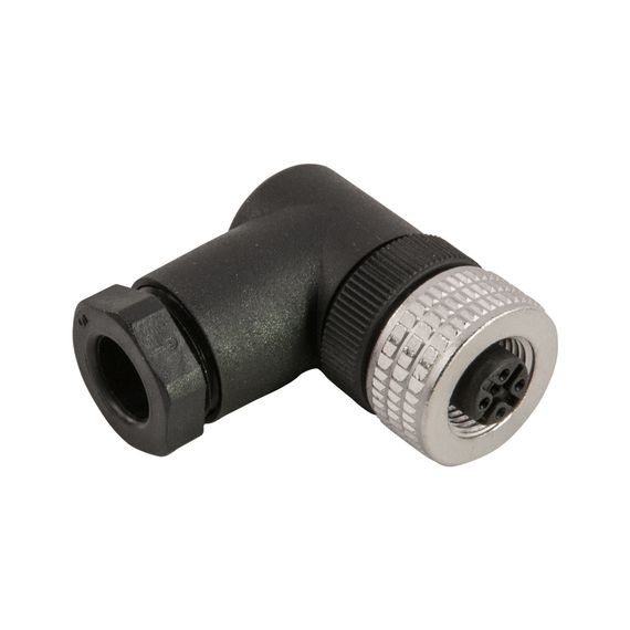 Remke 305CFW7 Одноштифтовый (M12) Micro-Link полевой соединитель, 5 контактов, мама, 90 градусов, вход PG7