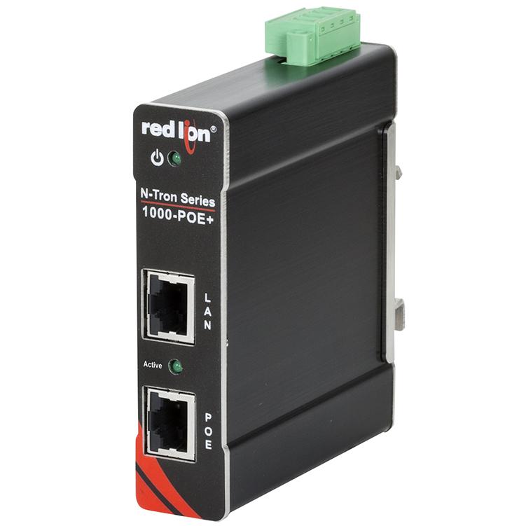 Инжектор Red Lion Controls 1000-POE+ промышленный одномодовый гигабитный PoE+ для сегмента