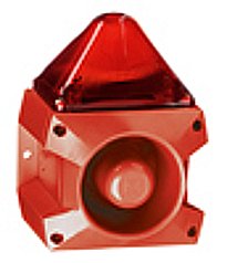 Световой проблесковый маяк Pfannenberg 23351805000 PA X 5-05 24 DC RD с звуковым сигнализатором 80 тонов 4 ступени, 5 Джоулей, 105 дБ(A)