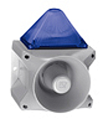 Pfannenberg 23372157055 PA X 20-15 115 AC BL 7035 проблесковый маячок с излучателем 15 Джоулей, 80 тонов, 4-ступенчатый звуковой сигнал 120 дБ