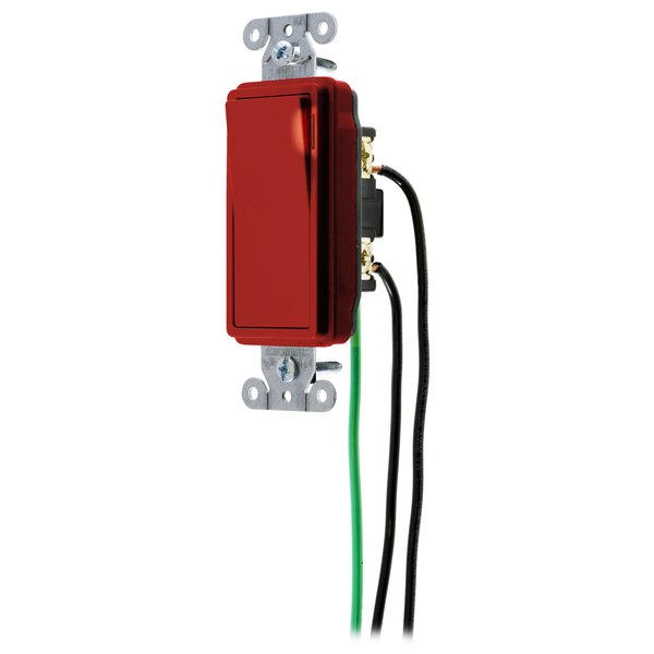 Выключатель декоративный Hubbell Wiring DSL120PL однополюсный 20A 120/277V PLR WL