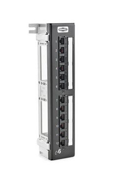 Патч-панель Hubbell Wiring HP612 P-PANEL CAT612 PORTUNI, 1U, 12 портов, Cat 6