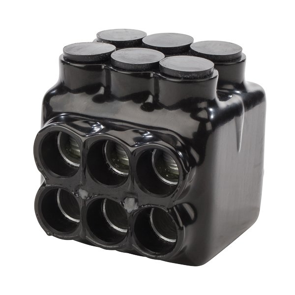 NSI IPLDS750-6 750-250 MCM МНОГОТАПНЫЙ ИЗОЛИРОВАННЫЙ СОЕДИНИТЕЛЬ POLARIS С ДВУСТОРОННИМ ВВОДОМ НА 6 ПОРТОВ (СТОПКОЙ)