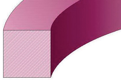 Dichtomatik CRD 313 VC575-SQ 75065558 Экструдированный шнур-FKM 75 SQ-RING CS