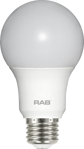 Лампа светодиодная RAB A19-9-E26-850-ND A19 9W 60EQ 800LM E26 CRI80 5000K ND