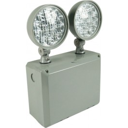 Orbit EL2TN4-LED-B двухголовочный светодиодный аварийный светильник для влажных помещений, черный корпус, съемная крышка