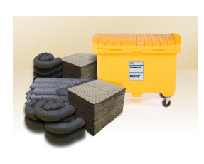 MBT OSSK-MOB-CART Наборы для сбора разливов нефти предназначены для размещения в местах хранения или использования жидкостей на основе углеводородов. Выберите контейнер и содержимое подходящего размера в зависимости от ваших конкретных задач.