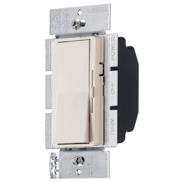 Переключатель скорости вентилятора Hubbell Wiring RDVFSQFLA, 5 А, 120 В, светлый миндаль