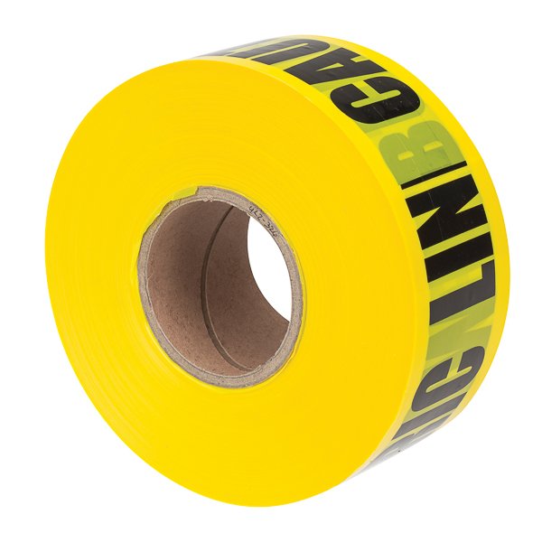 NSI ULT-326 3 YELLOW UNDERGROUND LINE TAPE CAUTION BURIED ELECTRIC LINE BELOW