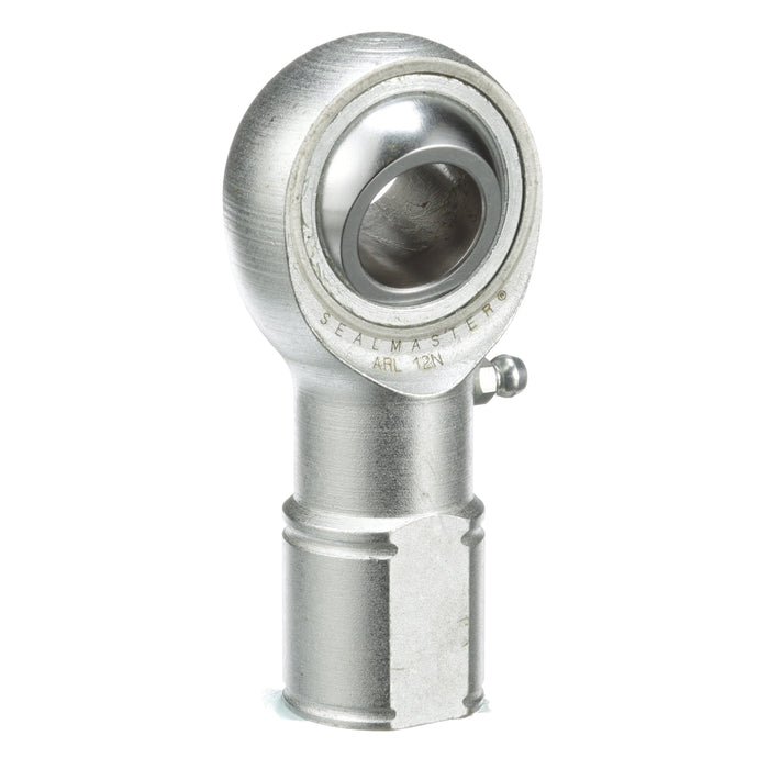SealMaster ARL 12N 0.75" Женский наконечник тяги, резьба #3/4-16 UNF левая, прецизионный трехсоставной наконечник тяги с масленкой, сталь 4130 — термообработанная, с коррозионностойким покрытием