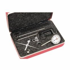 Индикатор часового типа Starrett 196A5Z с задним плунжером, диапазон 0.200", шкала 0-50-0, цена деления 0.001", в комплекте 3 контактных наконечника, 4 держателя, кейс