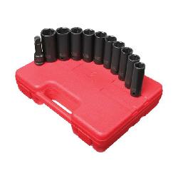 Набор ударных тонкостенных глубоких головок Sunex Tools 2611, 1/2" Dr., Extra Thin Wall