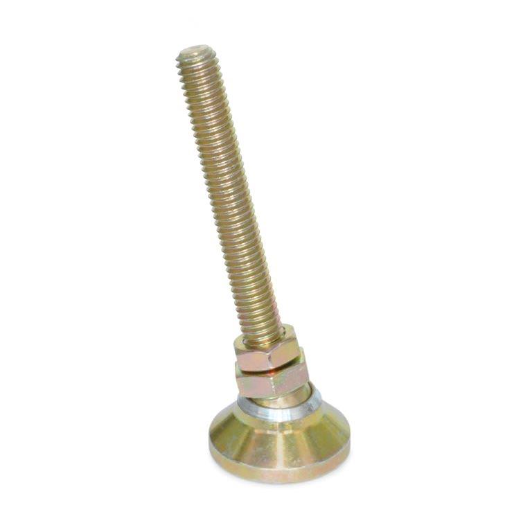 JWWINCO 3T1250LIT LPST-1.00-1/4X20-1.25-C1 Опорная плита (левелинговый винт), сталь, резьба: 1/4-20", шпилька: 1.25"
