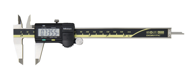 Штангенциркуль Mitutoyo 500-171-30 водостойкий Digimatic с роликом, технология Absolute™, 0-6 дюймов, цена деления 0.0005 дюйма, глубина губки 40 мм (тип D)