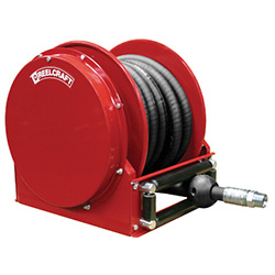 Катушка для шланга ReelCraft FSD14050 OLP FUEL REEL с шлангом 1 x 50 футов, 300 psi. Модель FSD14050 OLP – шланг 1 дюйм x 50 футов для подачи топлива, высшая нагрузка. Пружинные катушки Reelcraft для подачи топлива с уплотнениями из Viton, оснащенные металлическими формами для максимальной прочности, идеально подходят для мобильных и стационарных установок. Эти прочные, коррозионностойкие катушки подходят для широкого спектра топливных применений, включая E85.