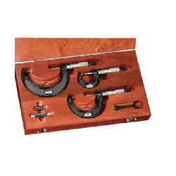 Набор наружных микрометров Starrett ST436.1CXFLZ с фрикционным трещоткой, твердосплавными пяткой и шпинделем, диапазон 0-6", точность 0.0001"